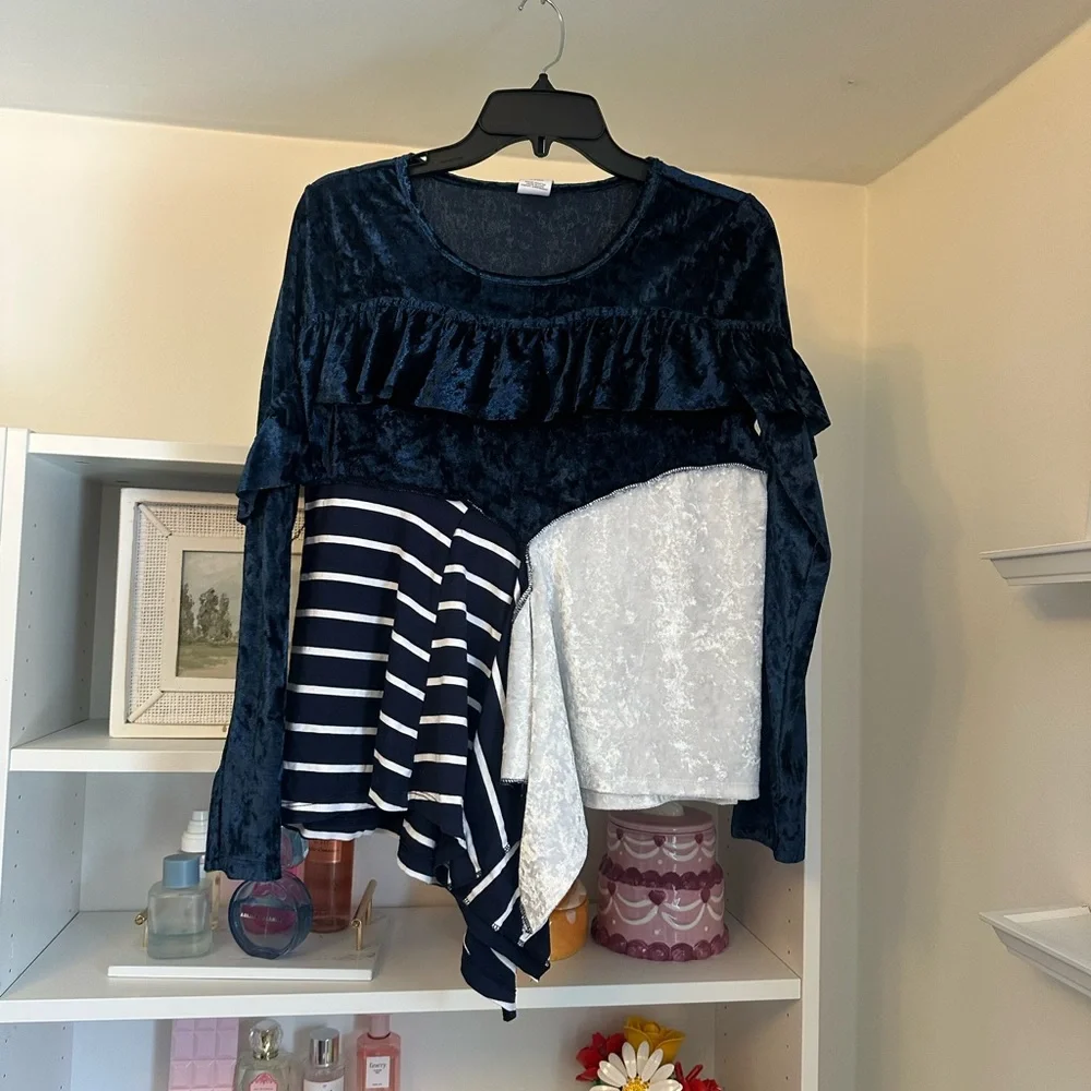 Girls custom patchwork top - Picture 1 of 3